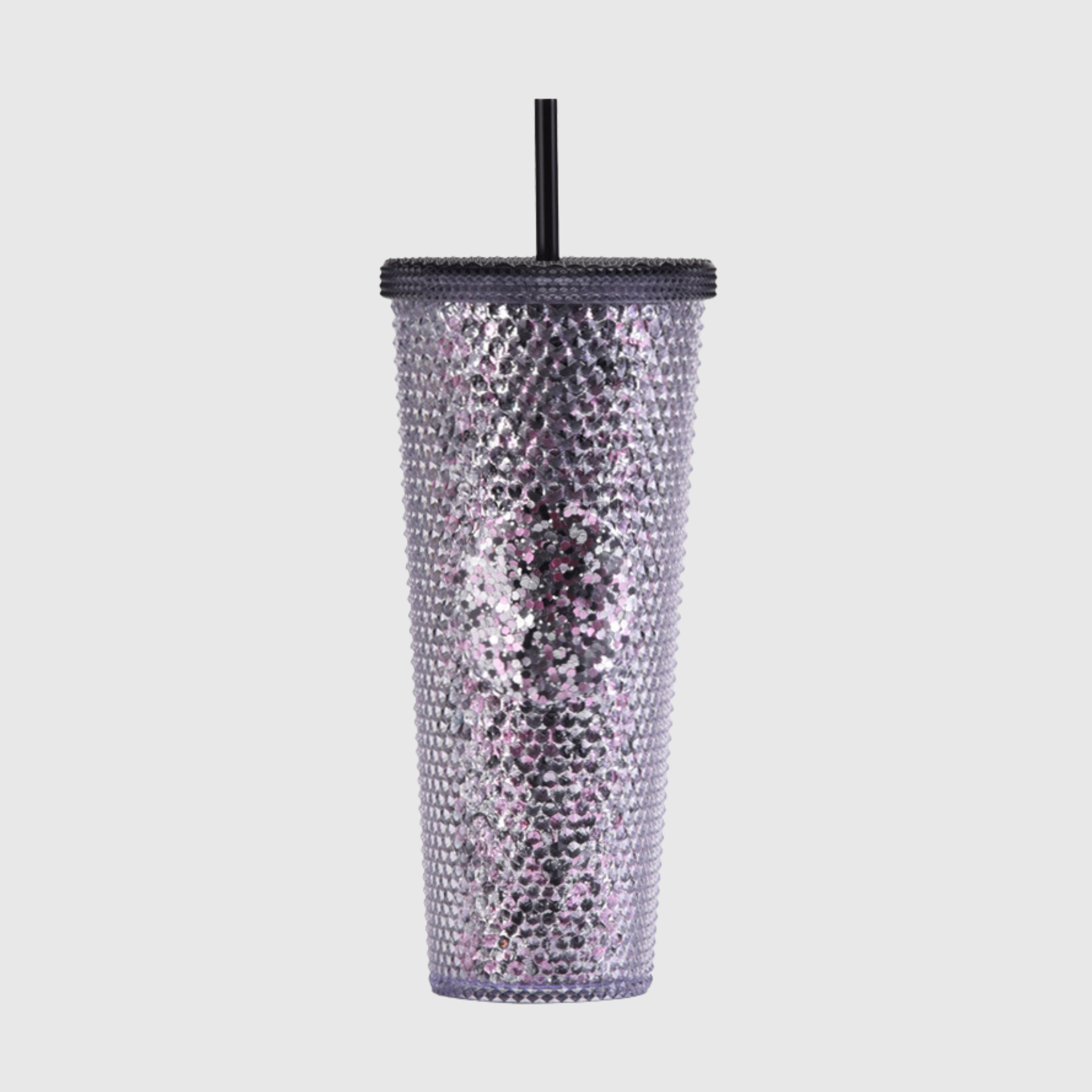 24oz Double Wall Textured Tumbler with Straw