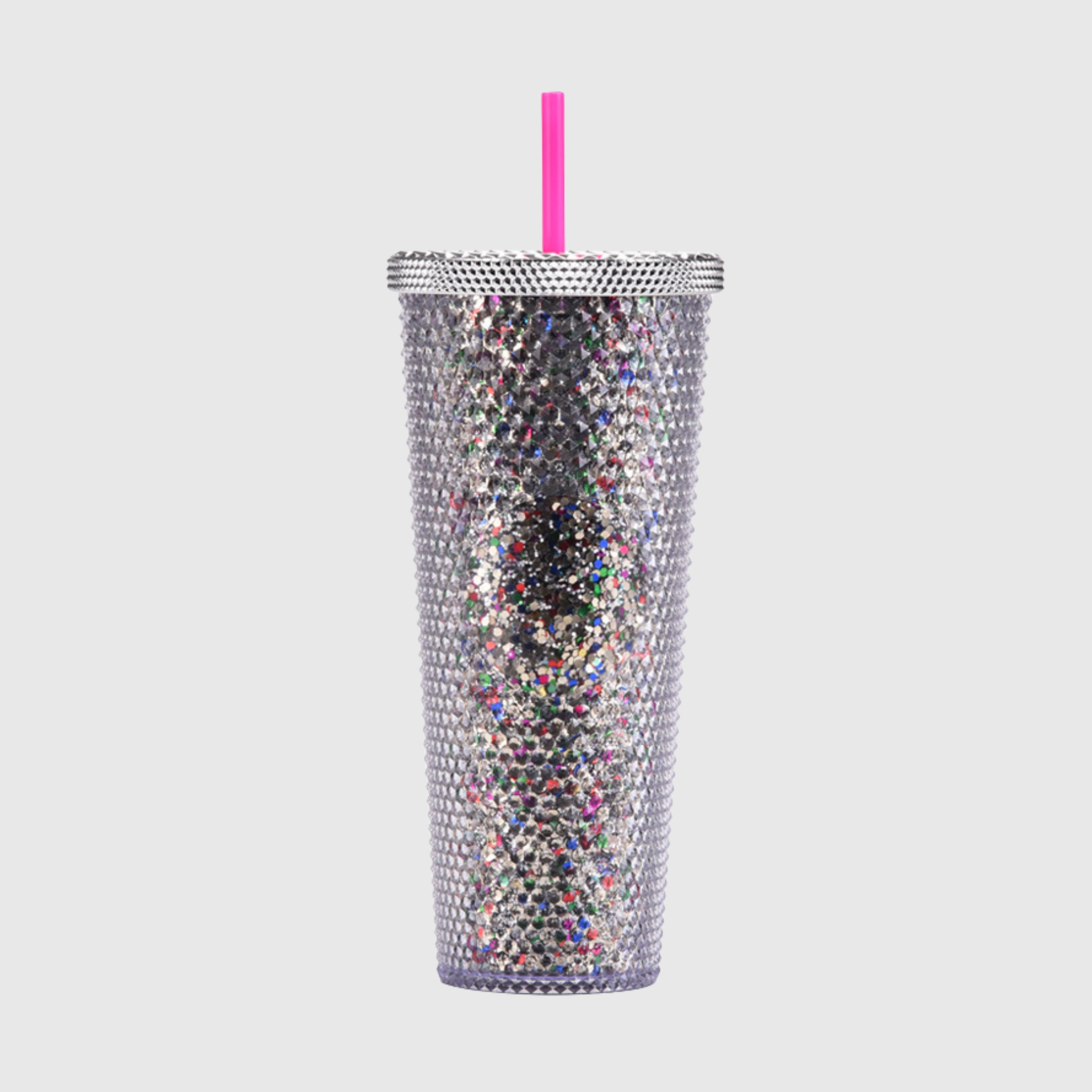 24oz Double Wall Textured Tumbler with Straw