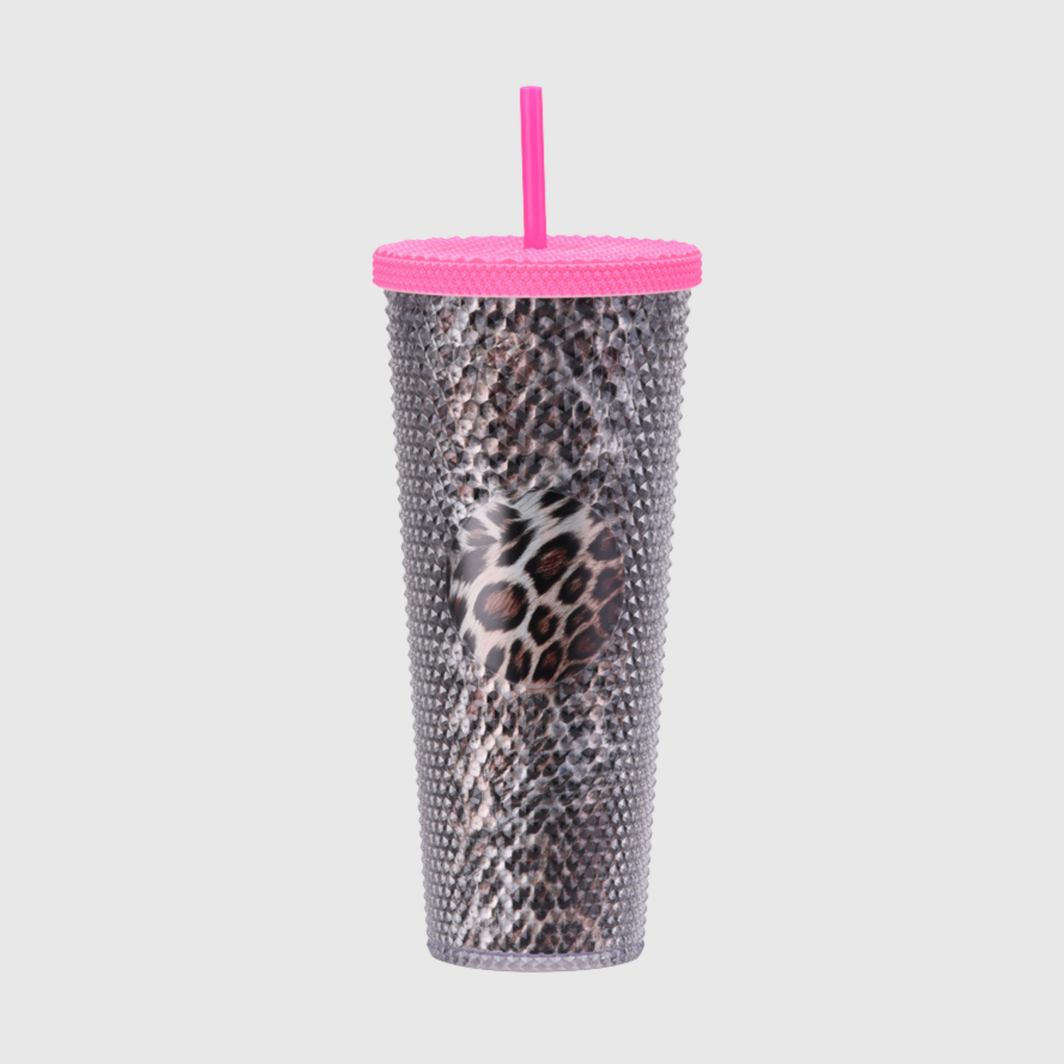 24oz Double Wall Textured Tumbler with Straw
