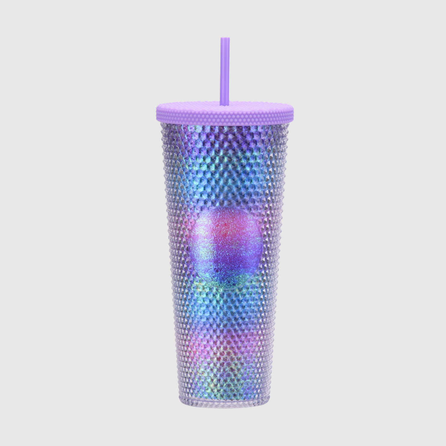 24oz Double Wall Textured Tumbler with Straw