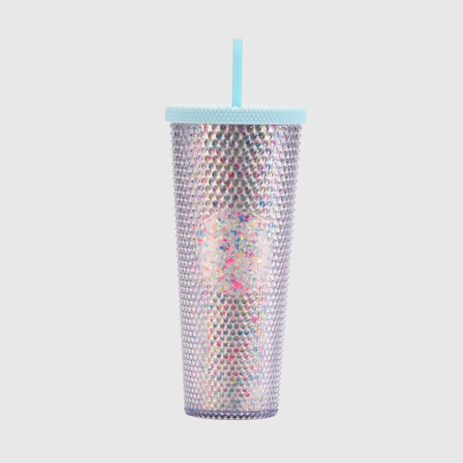 24oz Double Wall Textured Tumbler with Straw