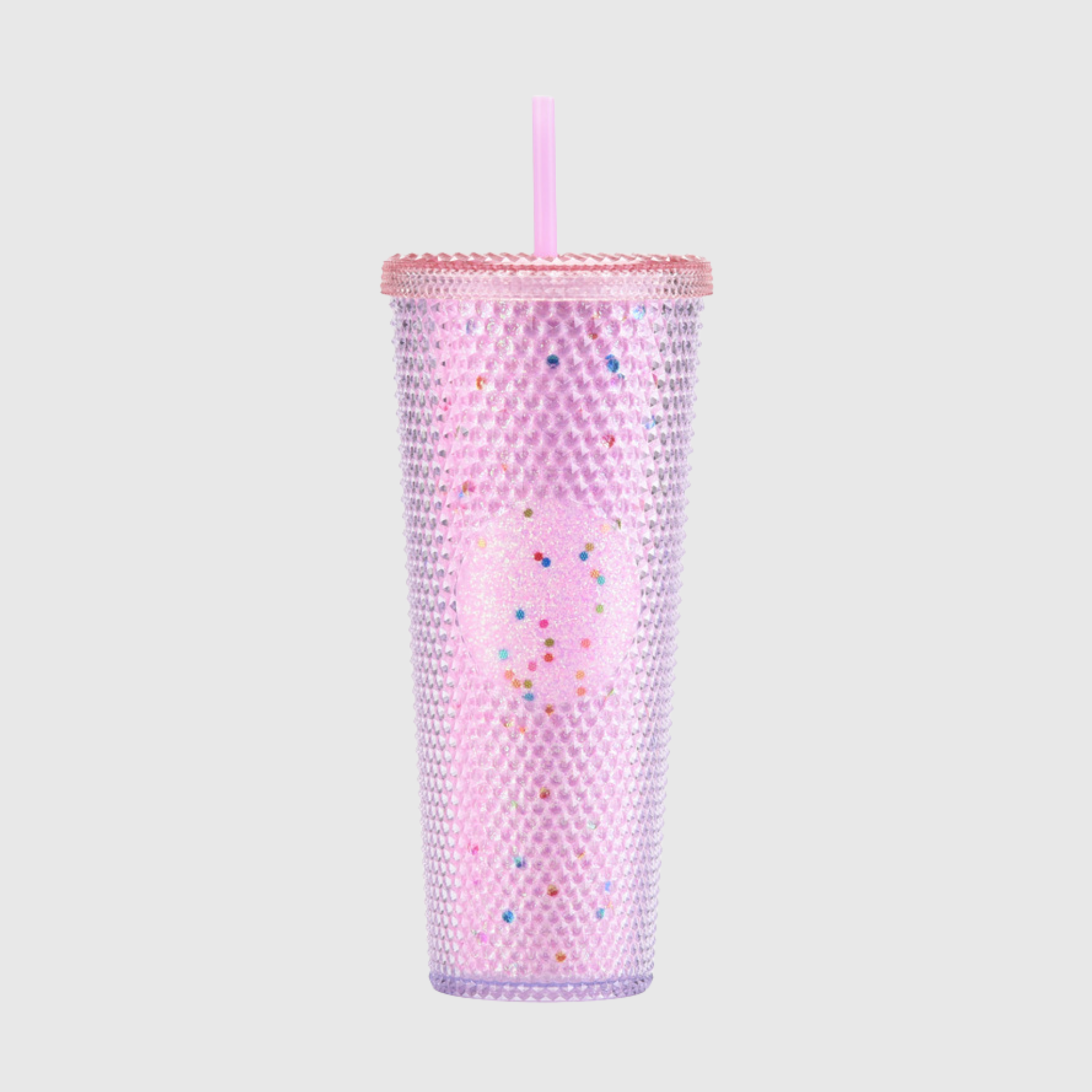 24oz Double Wall Textured Tumbler with Straw