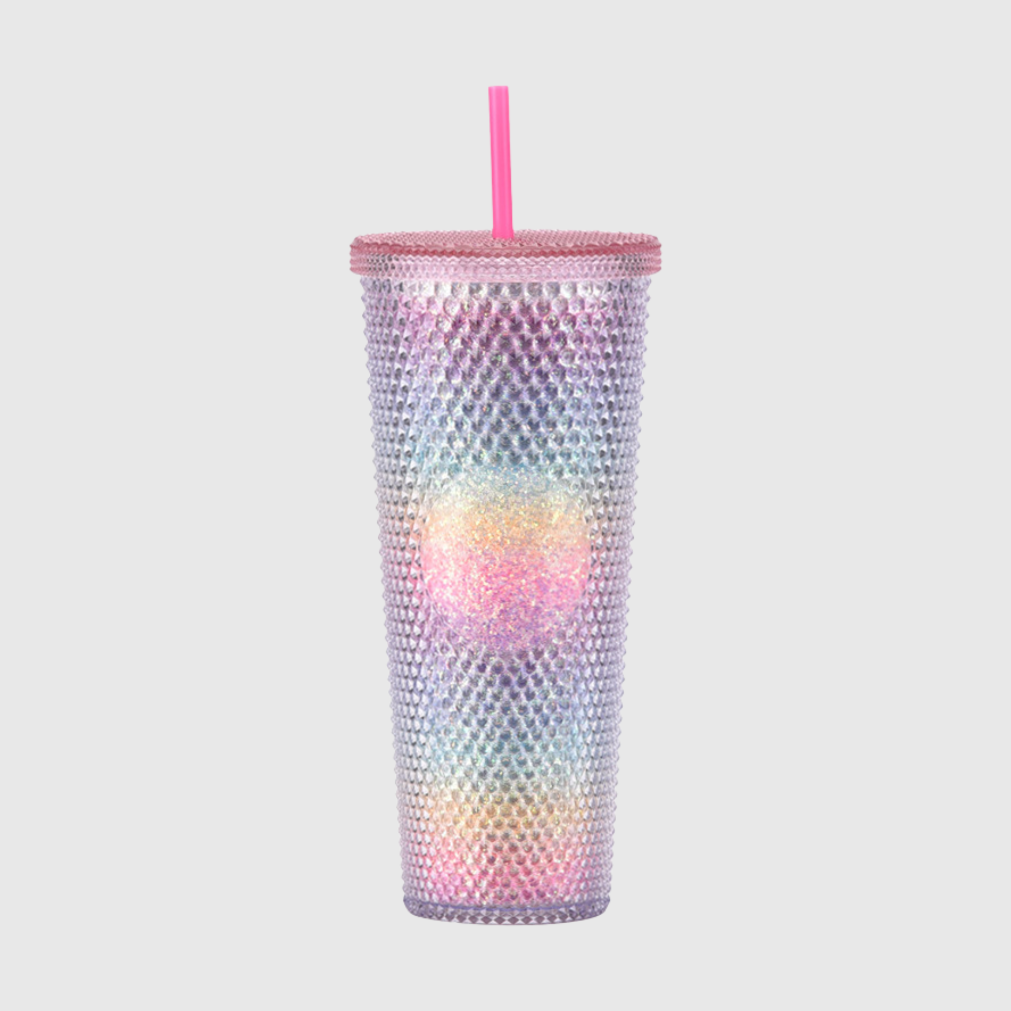 24oz Double Wall Textured Tumbler with Straw