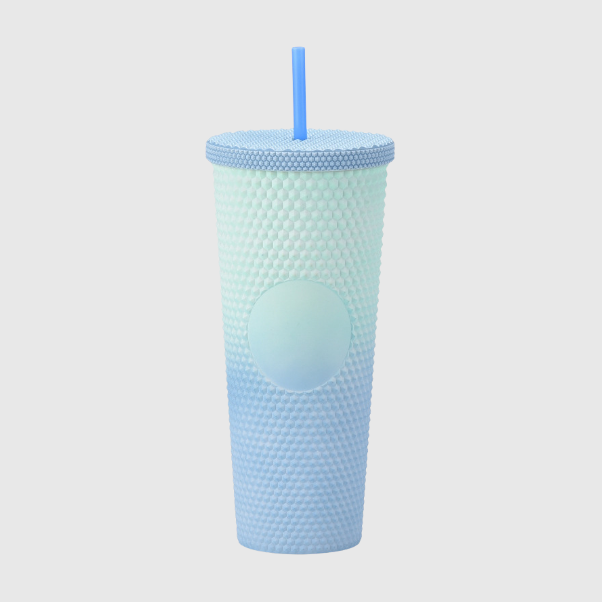 24oz Double Wall Textured Tumbler with Straw