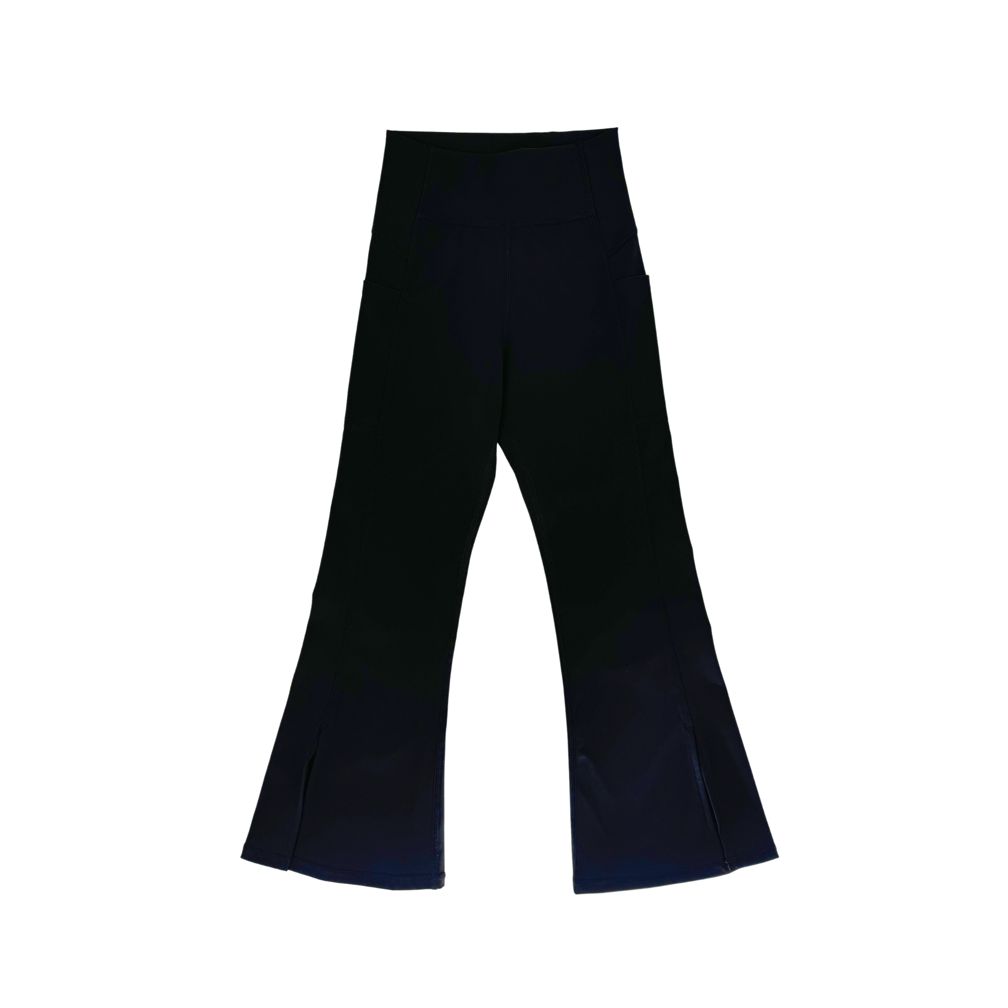 luna girls flare leggings black flatlay front
