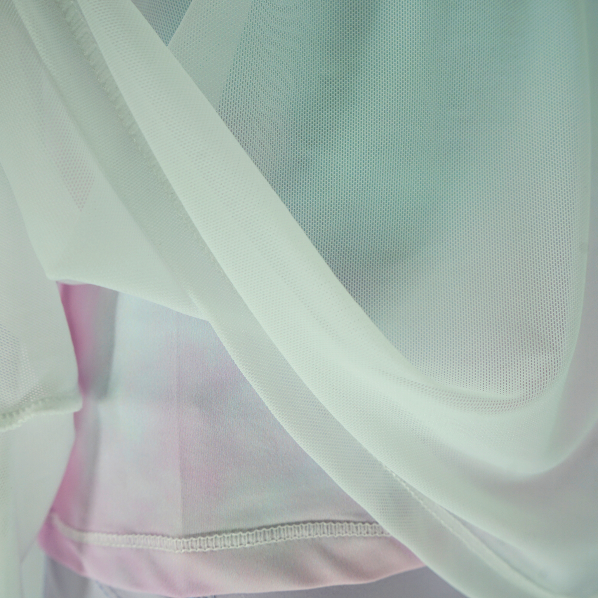 girls layered long sleeve tee cotton candy details