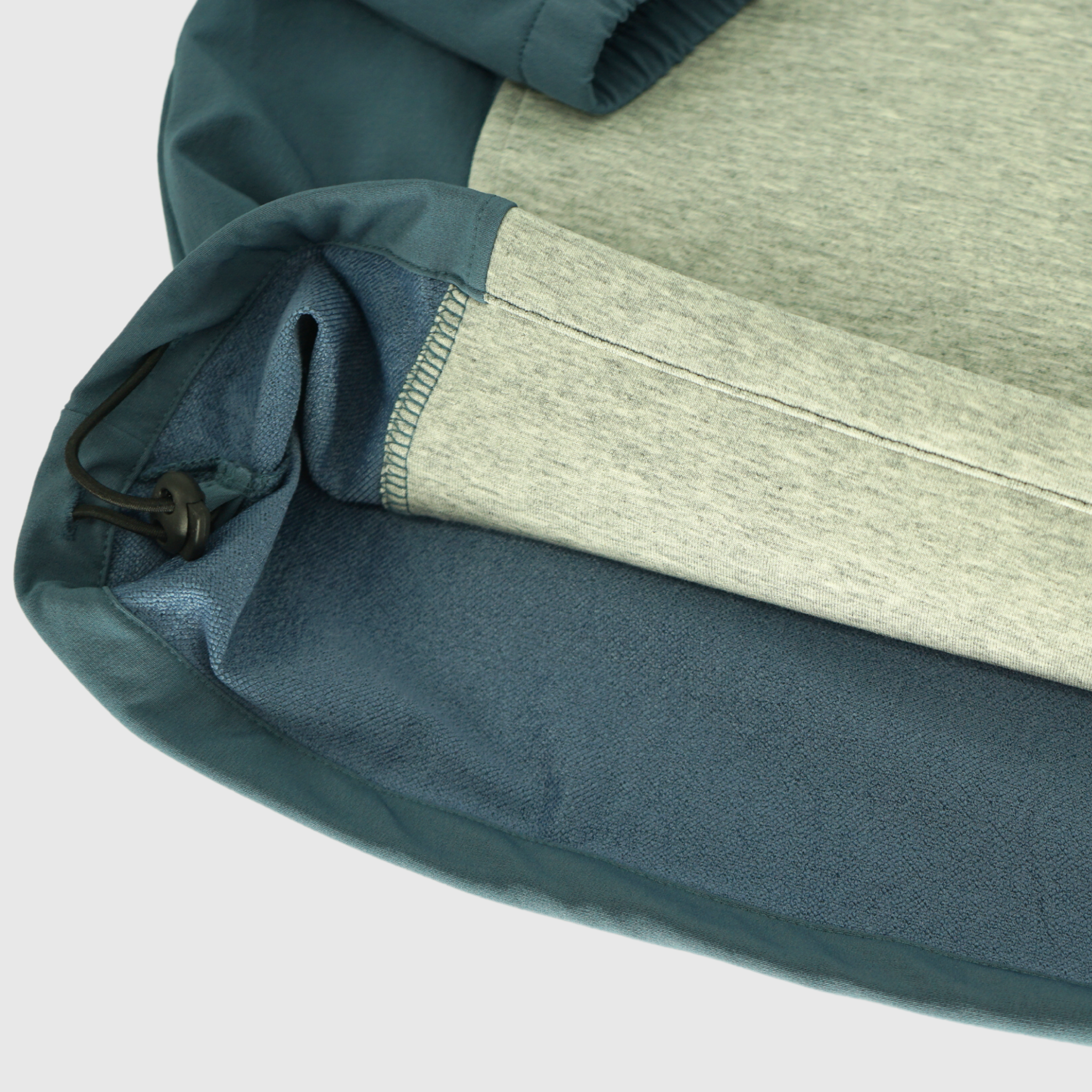 girls and boys color block pullover hoodie drawstring details