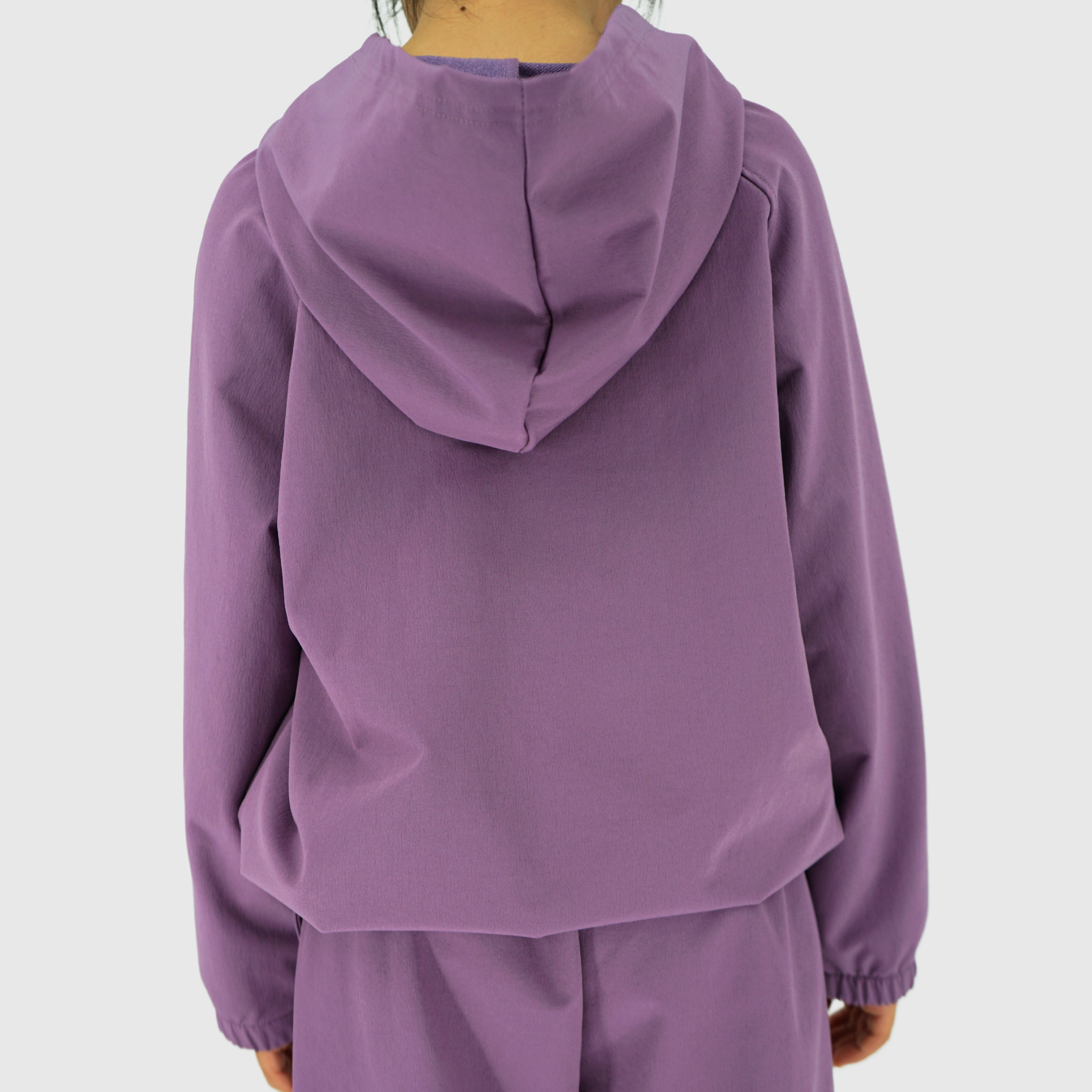 girls and boys color block pullover hoodie back
