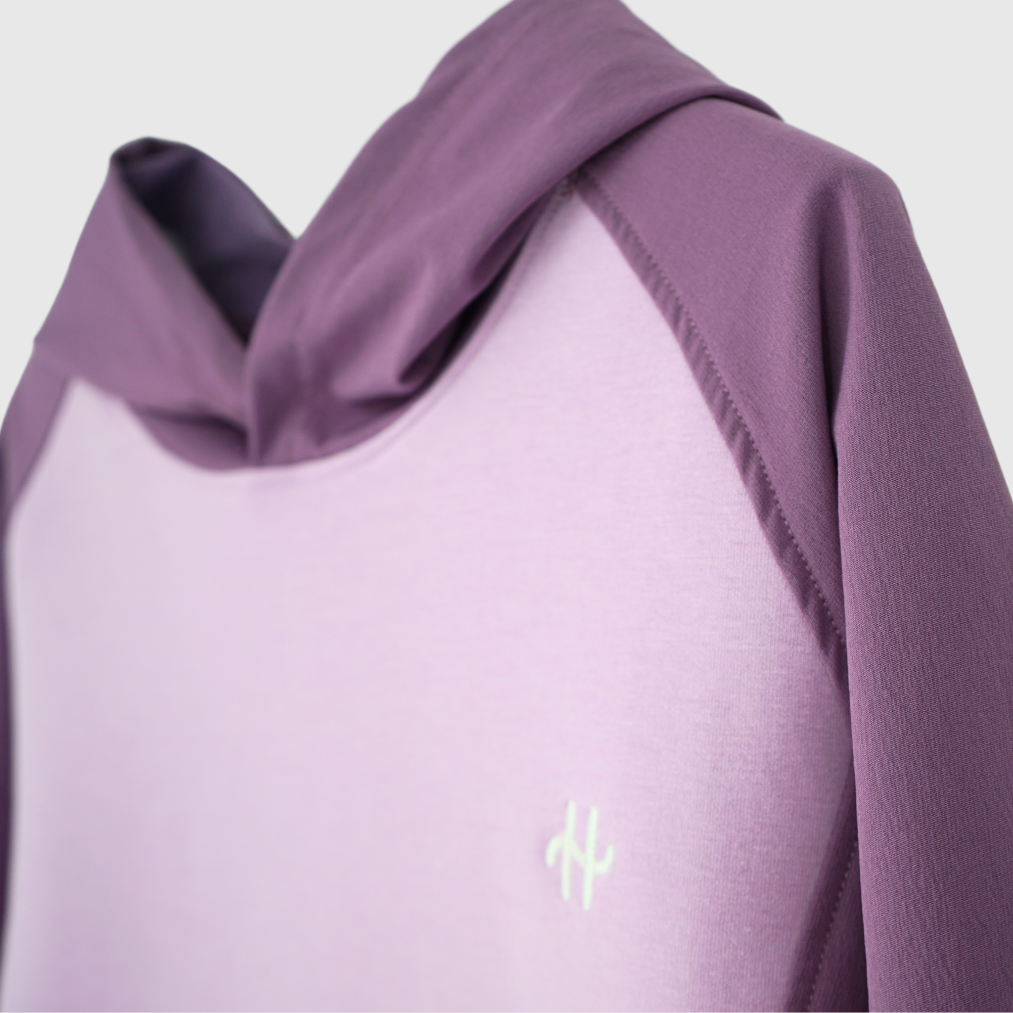girls and boys color block pullover hoodie fabric details