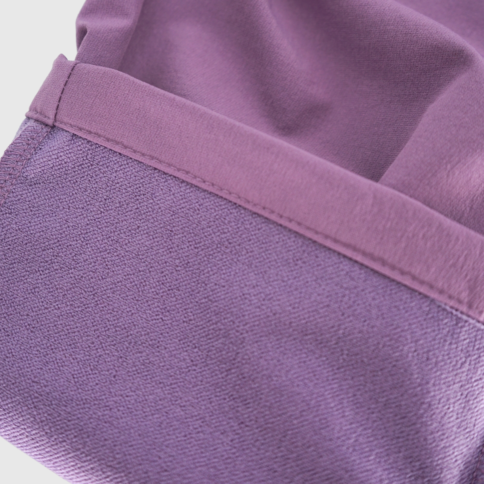 girls and boys weatherproof soft shell pants purple fabric