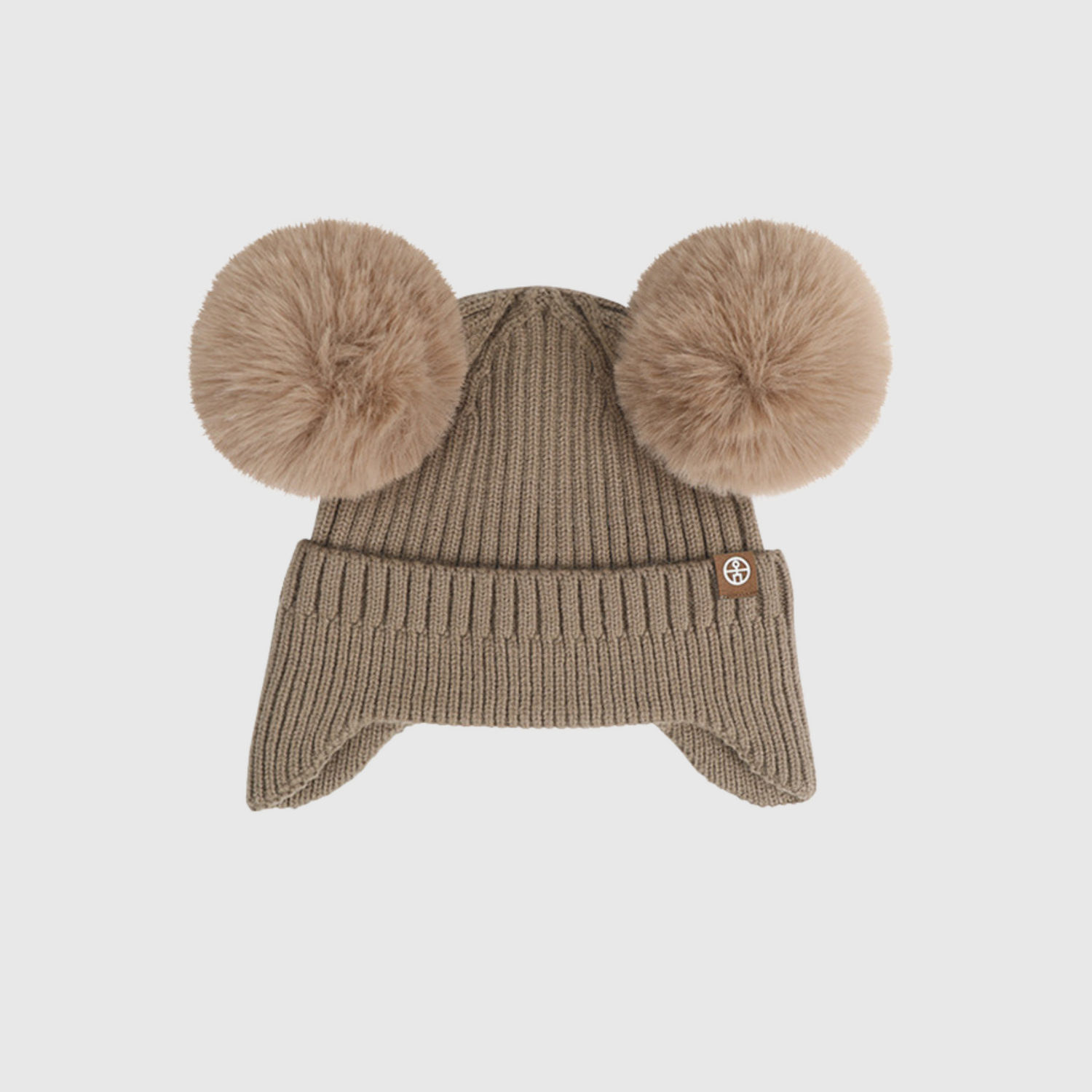 Maple Pom Pom Cable Knit Hat