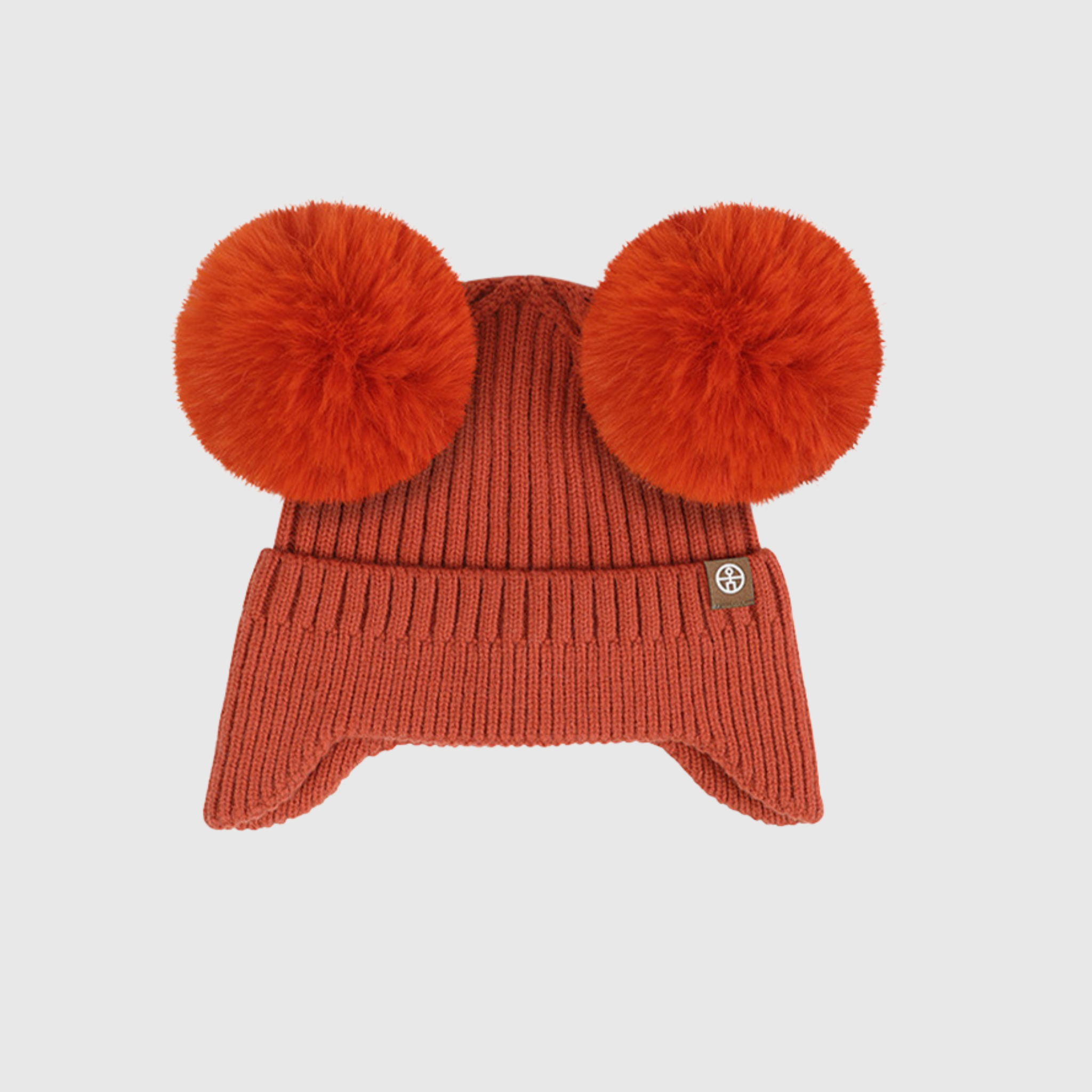 Maple Pom Pom Cable Knit Hat