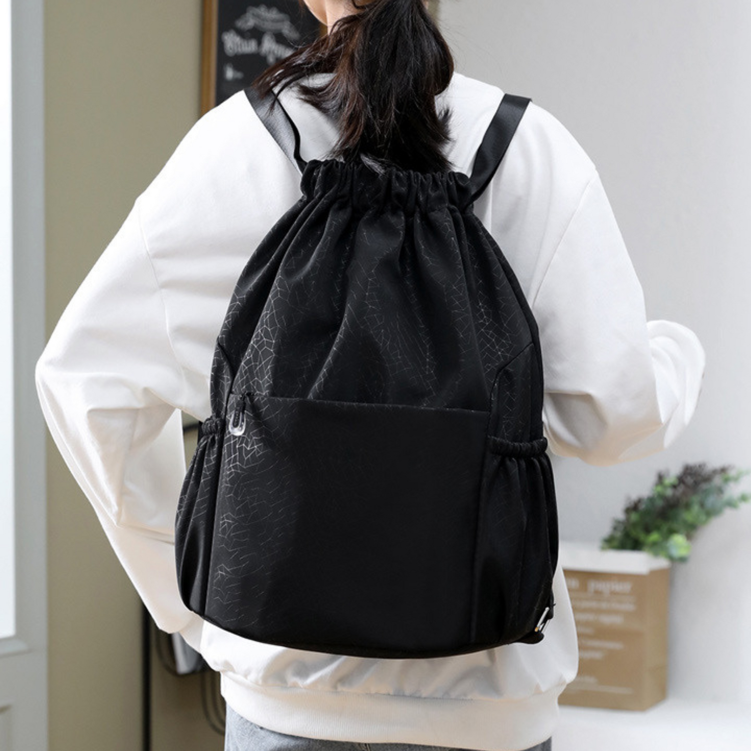 Peak Drawstring Backpack