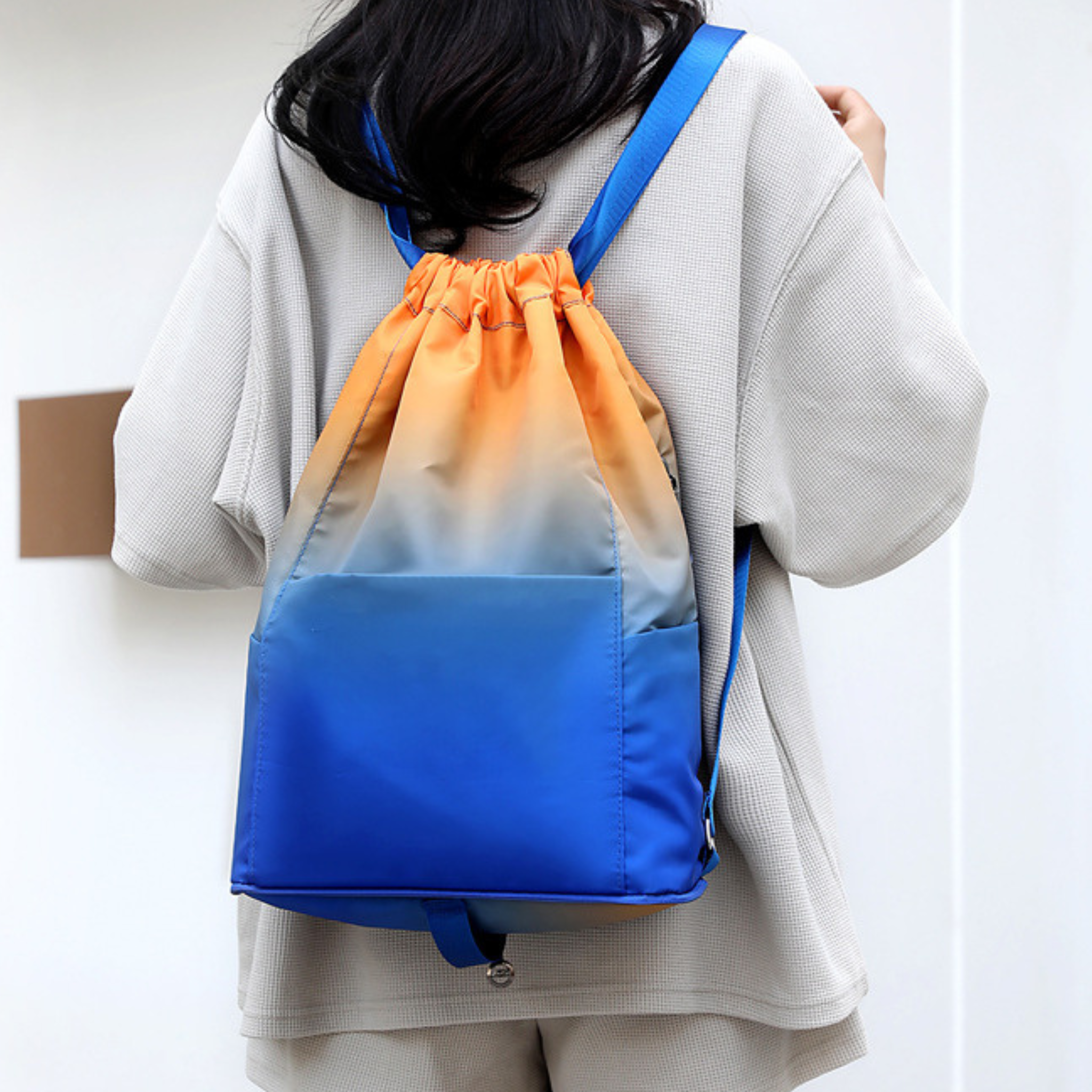 Flex Foldable Drawstring Backpack