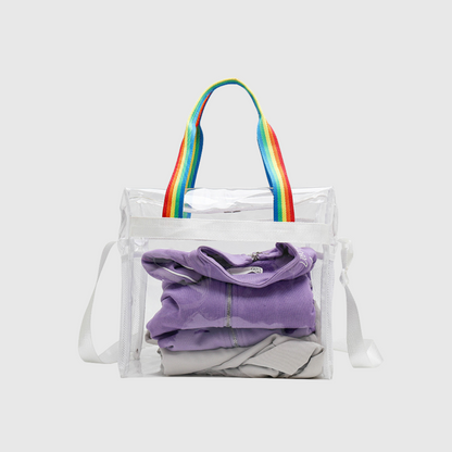 Clear Zipper Tote Bag