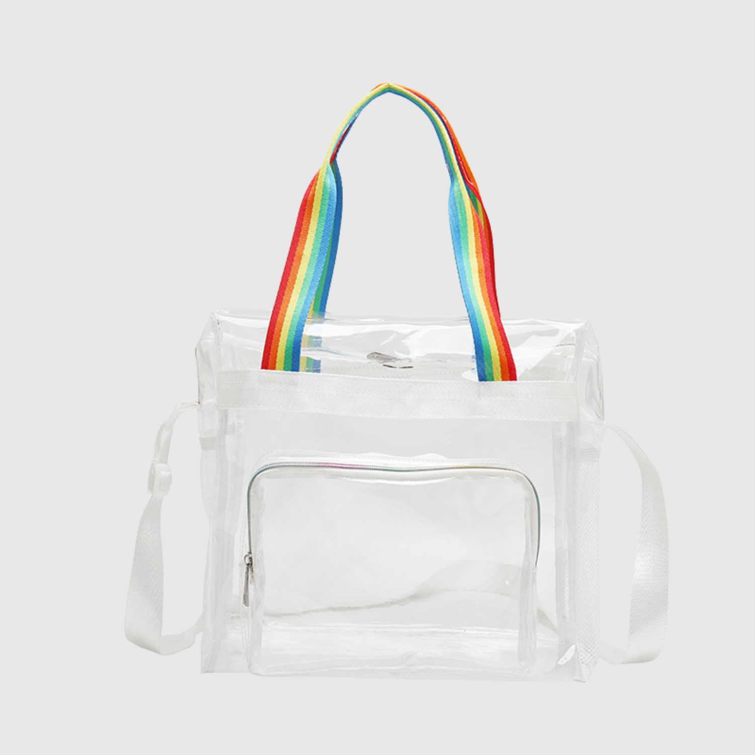 Clear Zipper Tote Bag