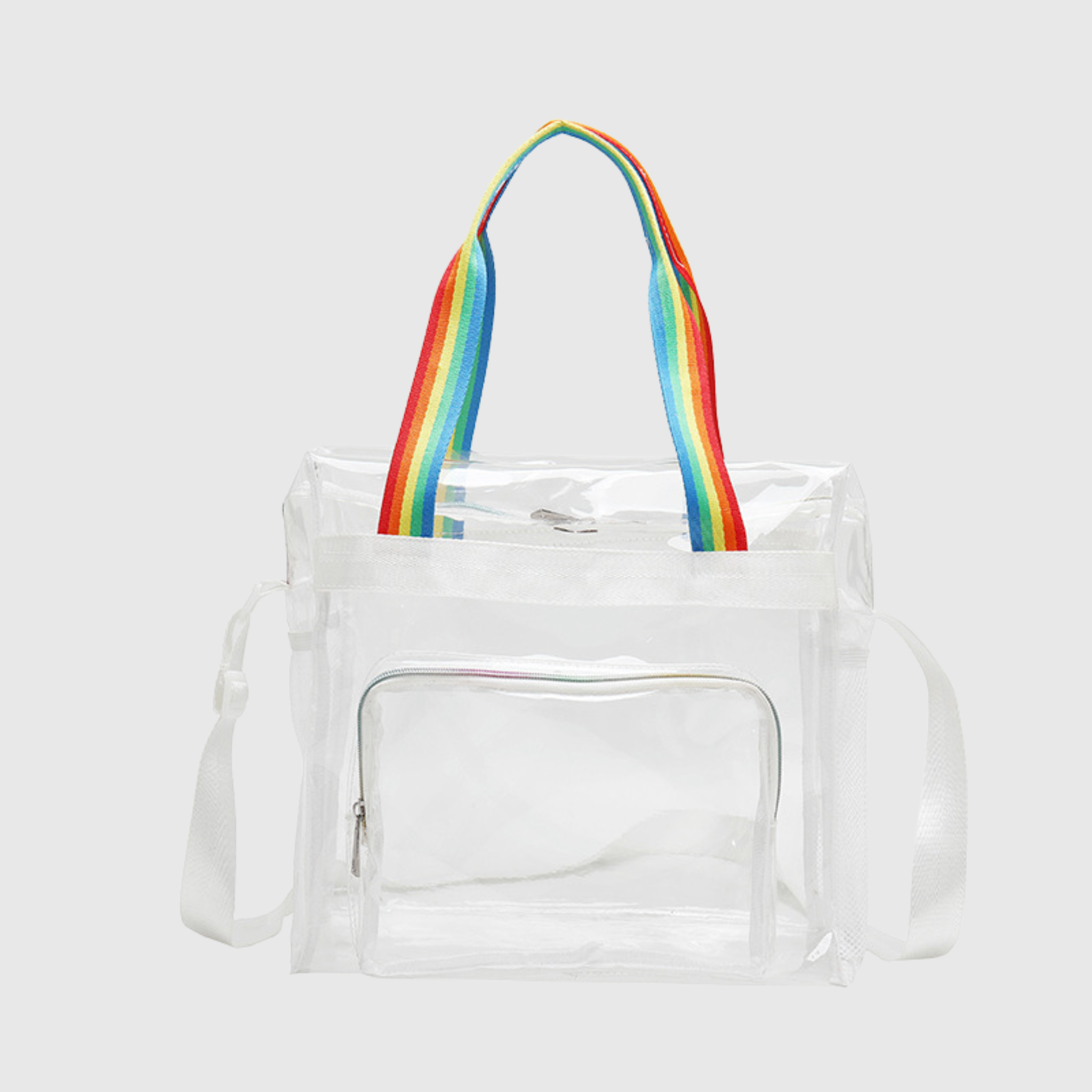 Clear Zipper Tote Bag