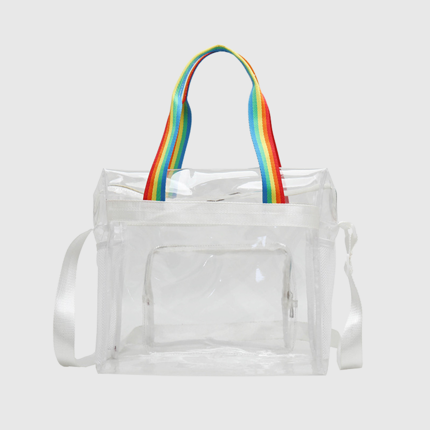 Clear Zipper Tote Bag