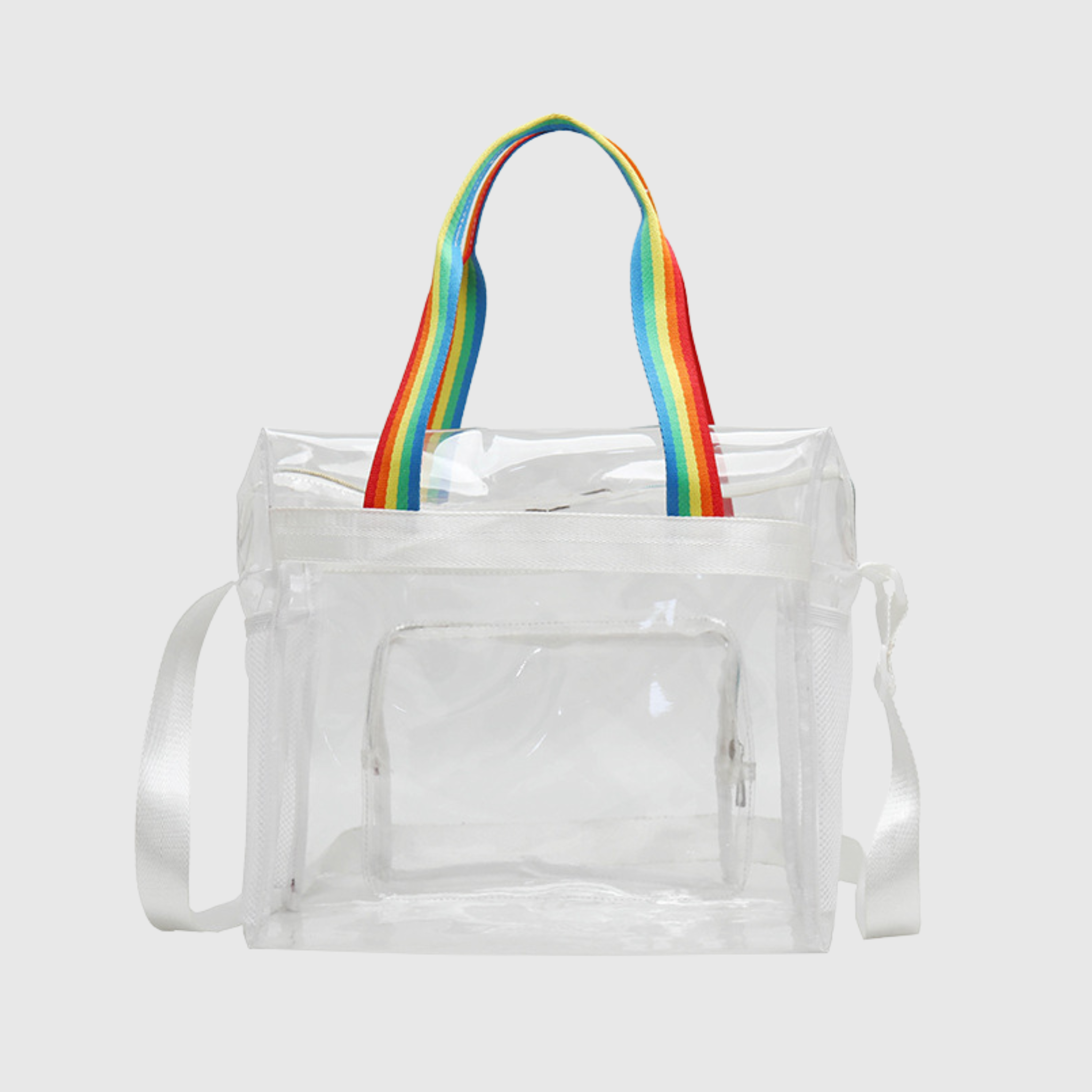 Clear Zipper Tote Bag