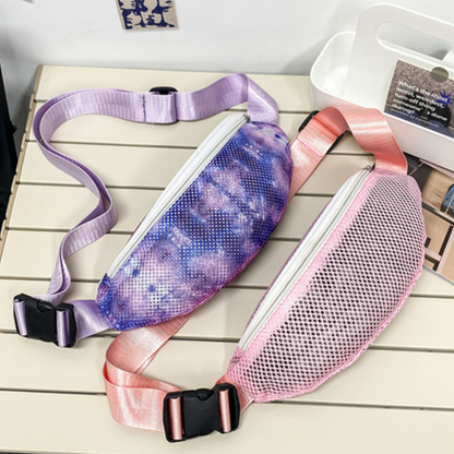 Mesh Fanny Pack Crossbody Bag