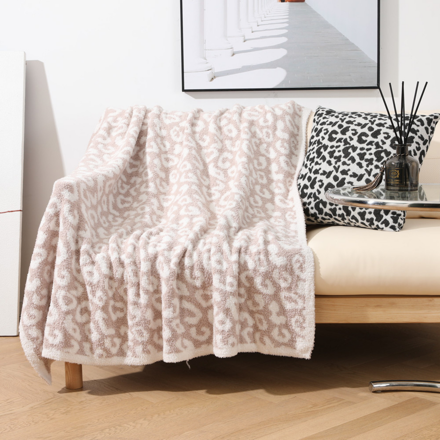 Luxe Leopard Throw Blanket