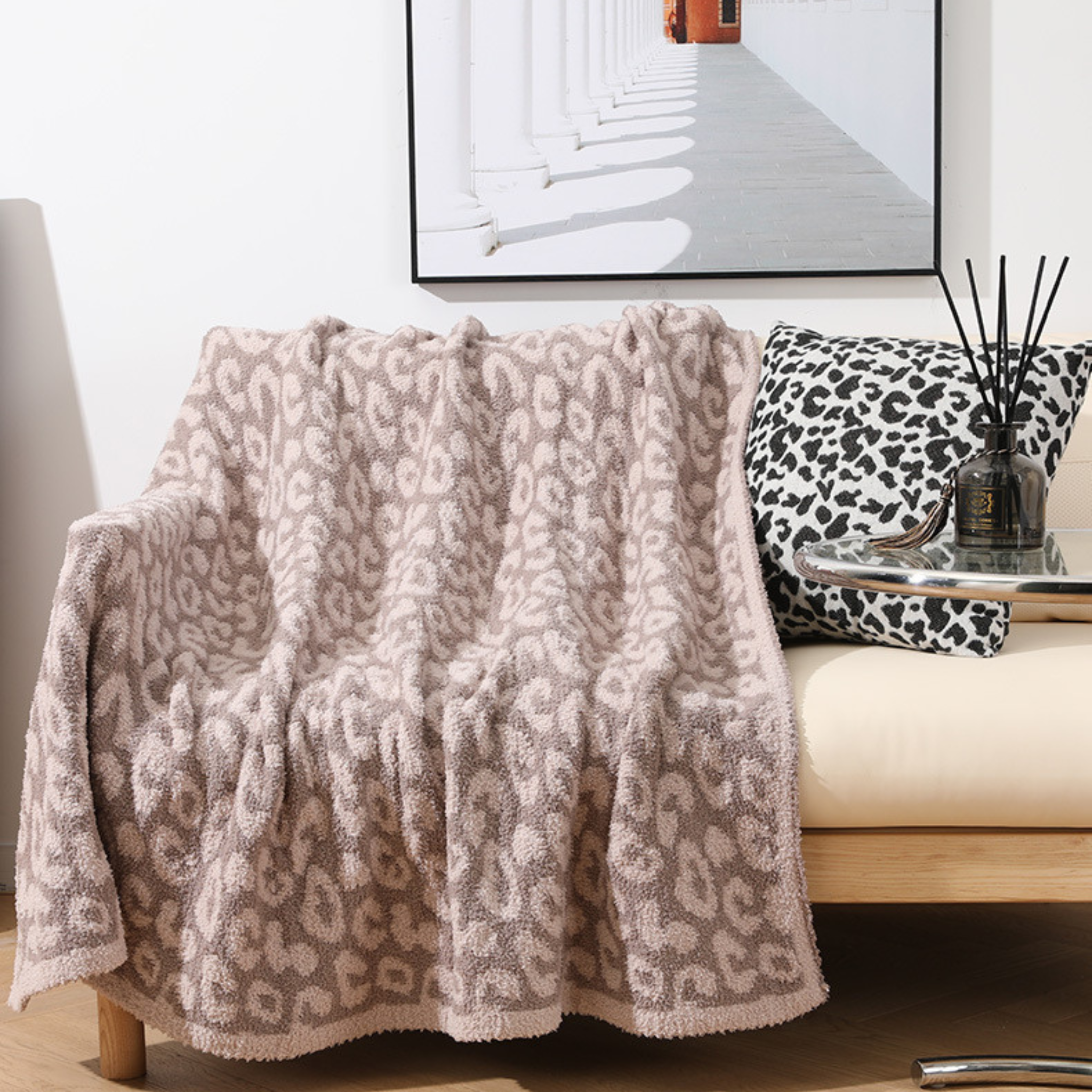 Luxe Leopard Throw Blanket