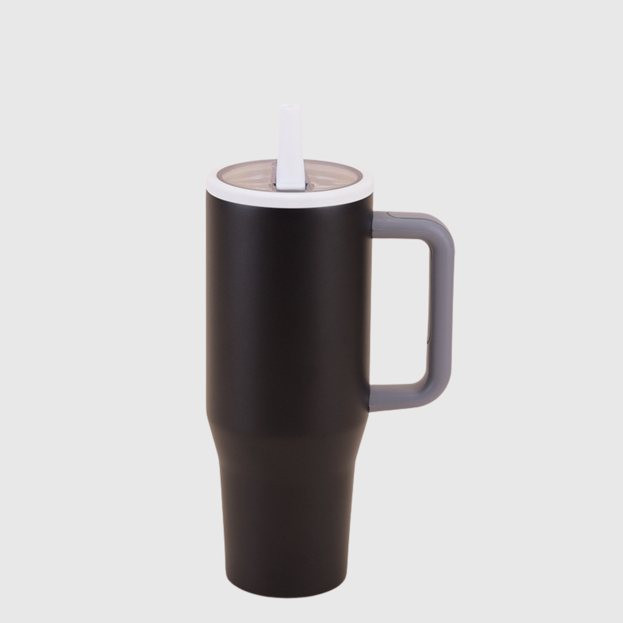 40oz Stainless Steel Tumbler with Handle and Straw