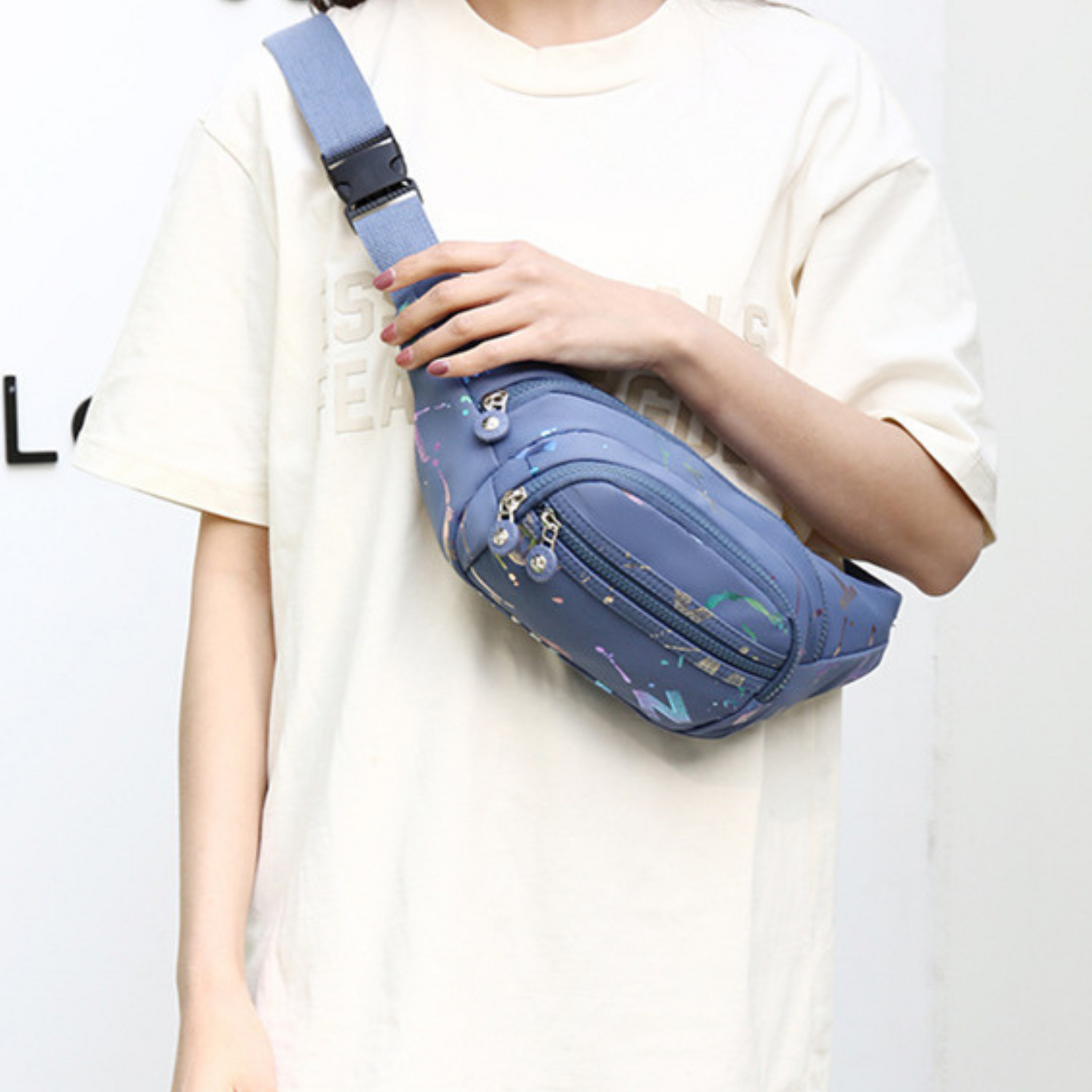 Graffiti Fanny Pack Crossbody Bag