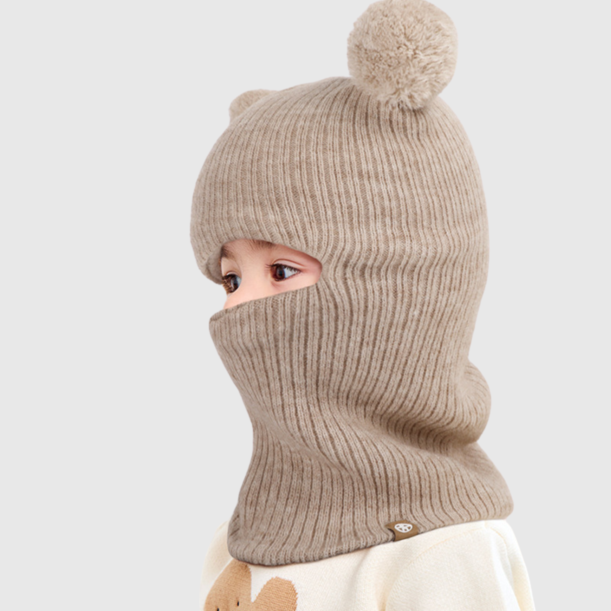 Cozy Pom Pom Balaclava