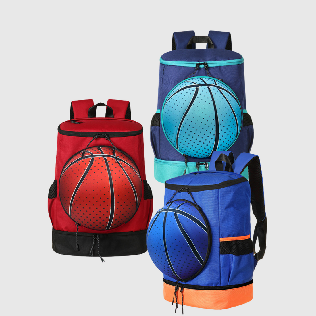 Basketball Bag with Ball and Shoe Compartments