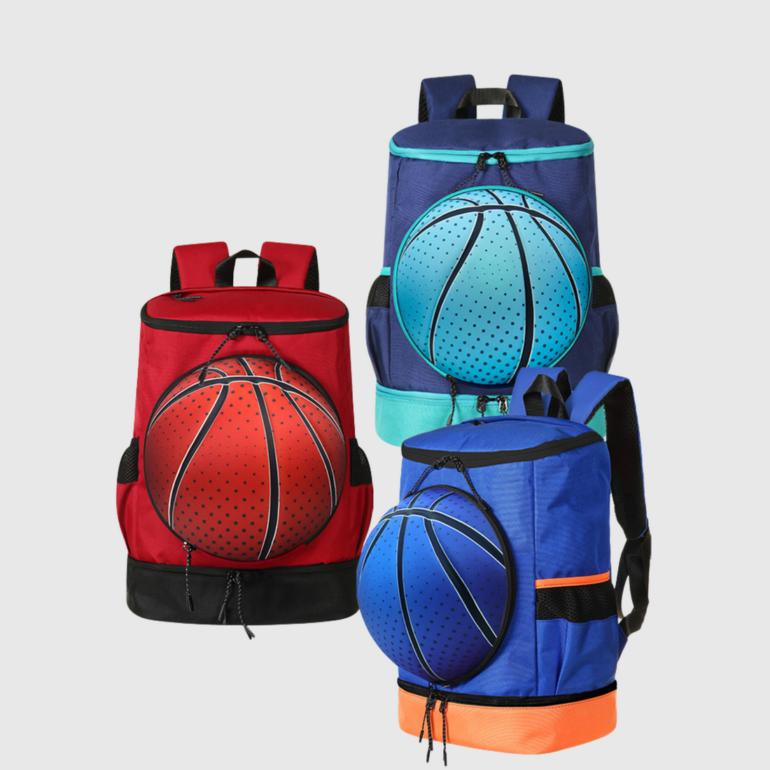 Basketball Bag with Ball and Shoe Compartment