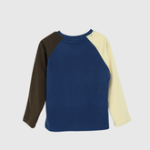 girls and boys soft fleece long sleeve tee back