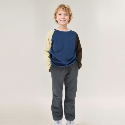 girls and boys fleece long sleeve tee with pants