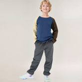 girls and boys soft fleece long sleeve tee outfit