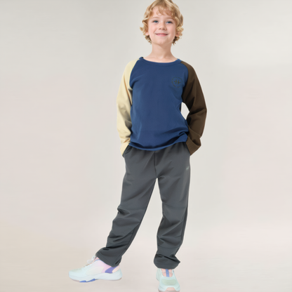 girls and boys soft fleece long sleeve tee outfit