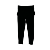 gili girls leggings with ruffle black flatlay front