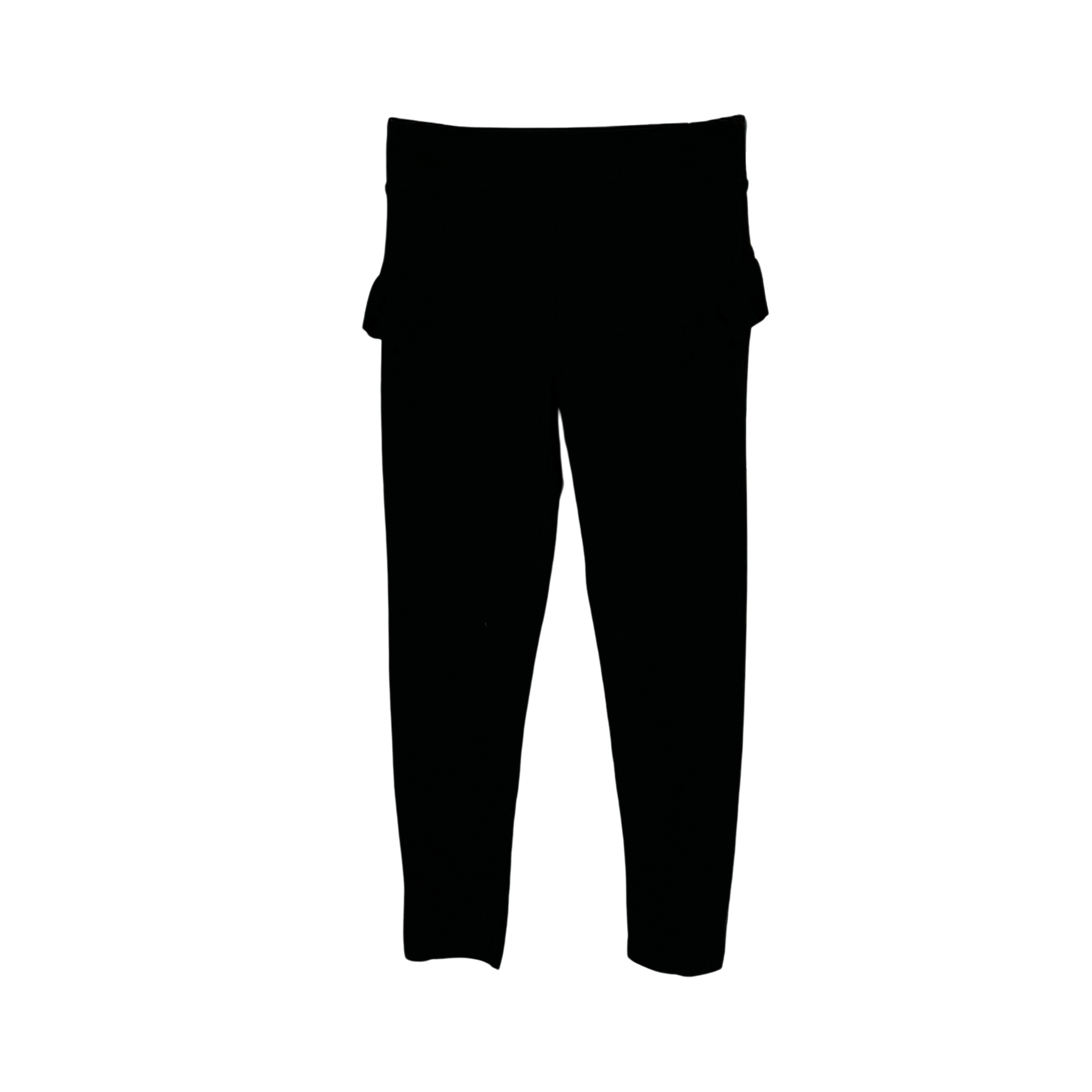 gili girls leggings with ruffle black flatlay front