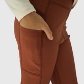 luna girls flare leggings chestnut pockets