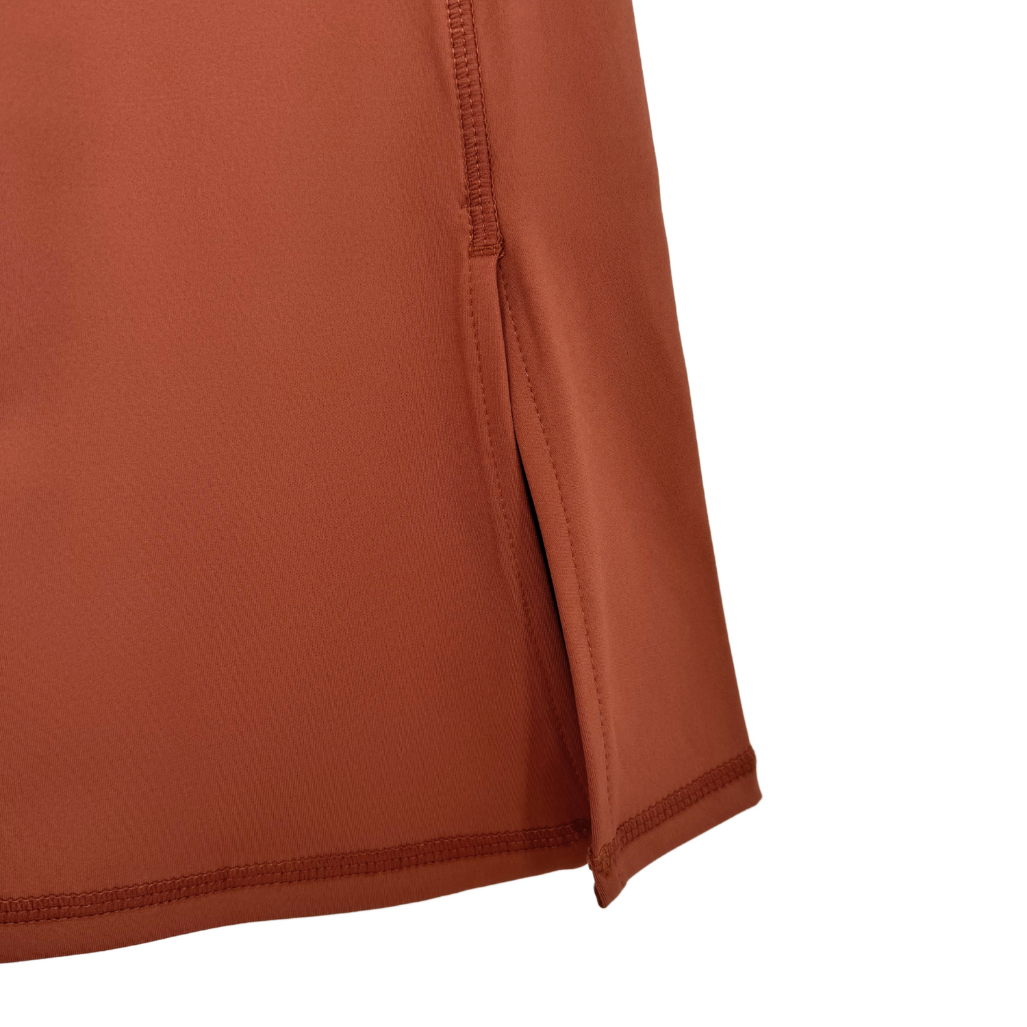 luna girls flare leggings chestnut front slit focus