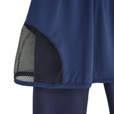 girls blue leggings with side mesh skirt details