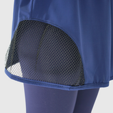 girls blue leggings with side mesh skirt focus