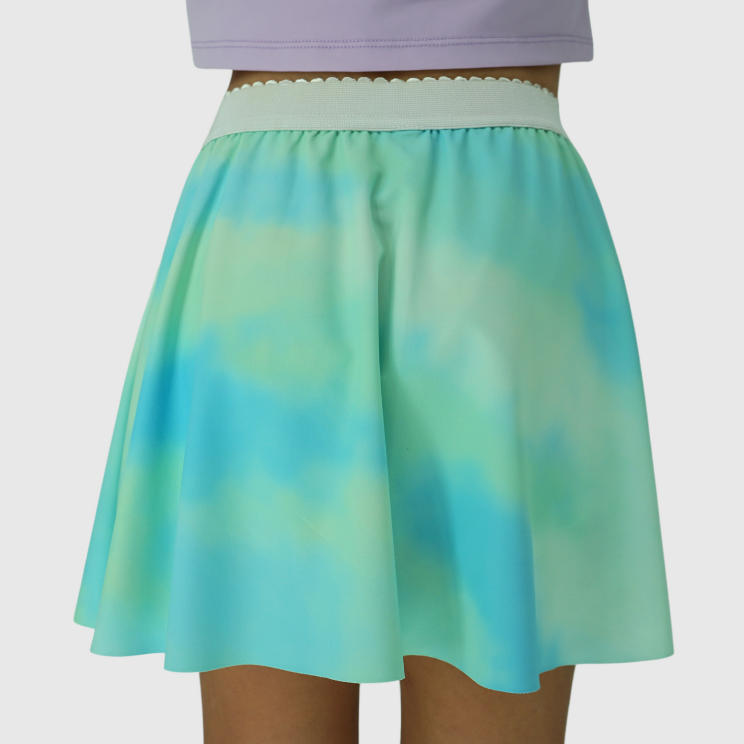 girls flare skirts with built in shorts back