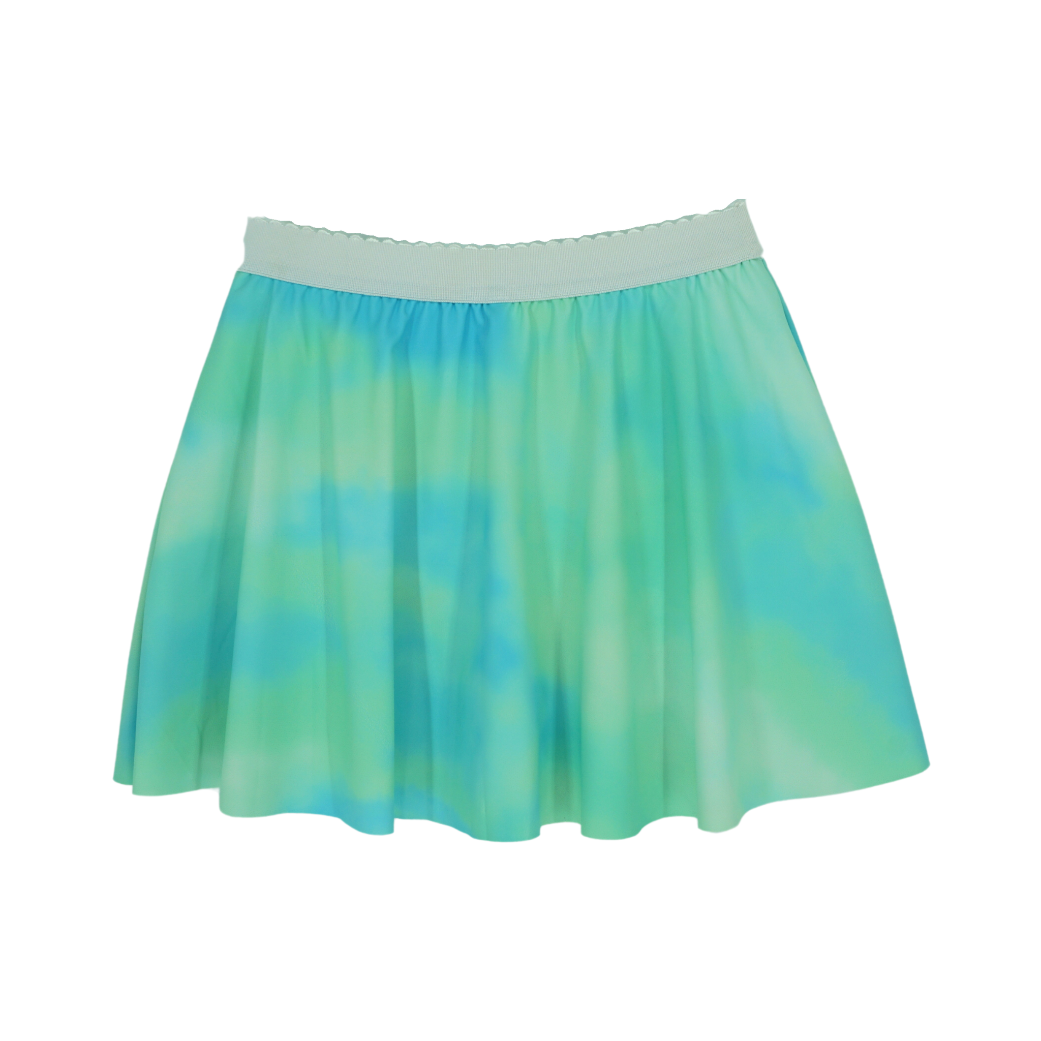 girls flare skirts with built in shorts flatlay front