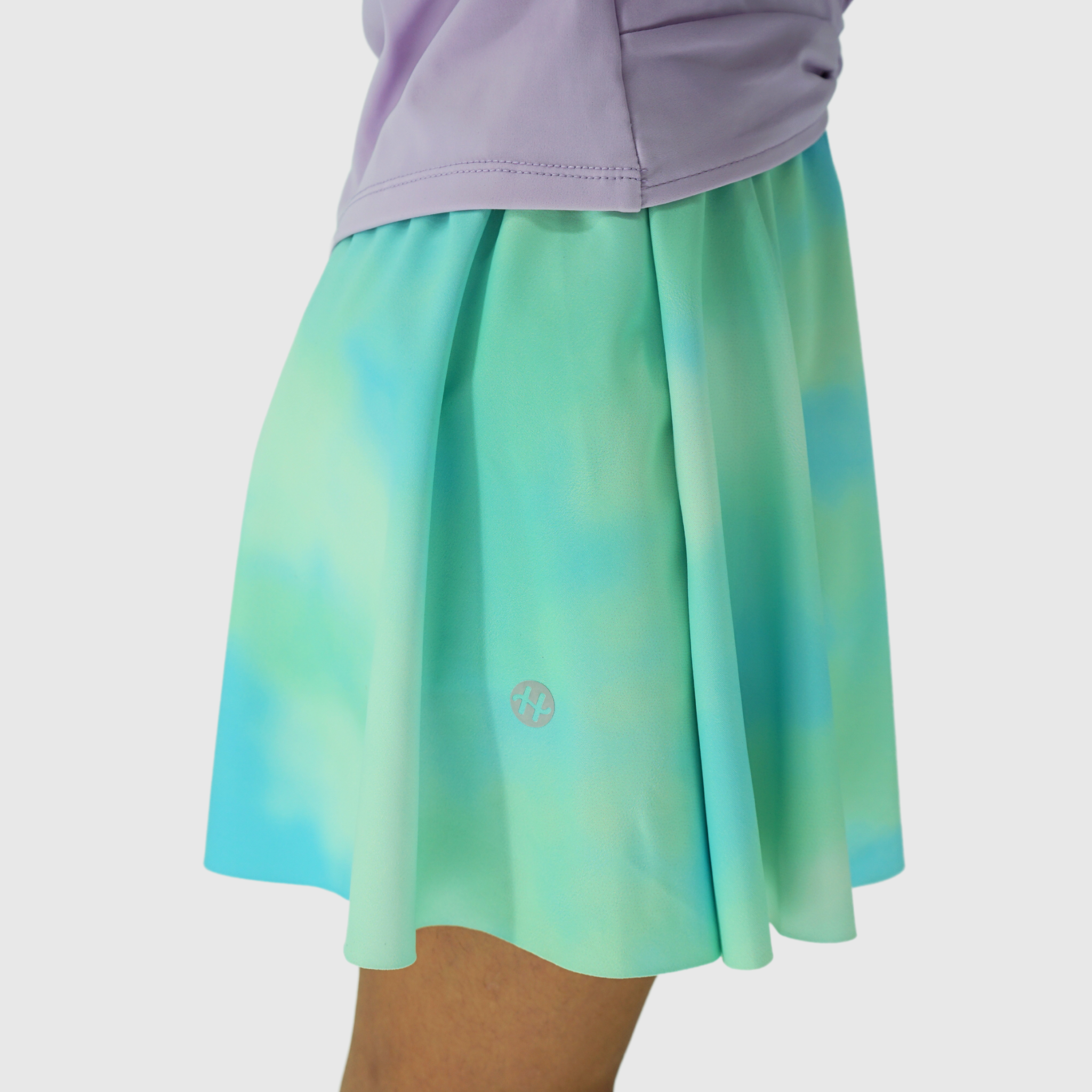 girls flare skirts with built in shorts side