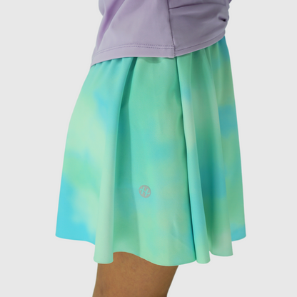 girls flare skirts with built in shorts side