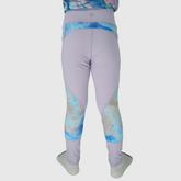 girls leggings with pockets purple back