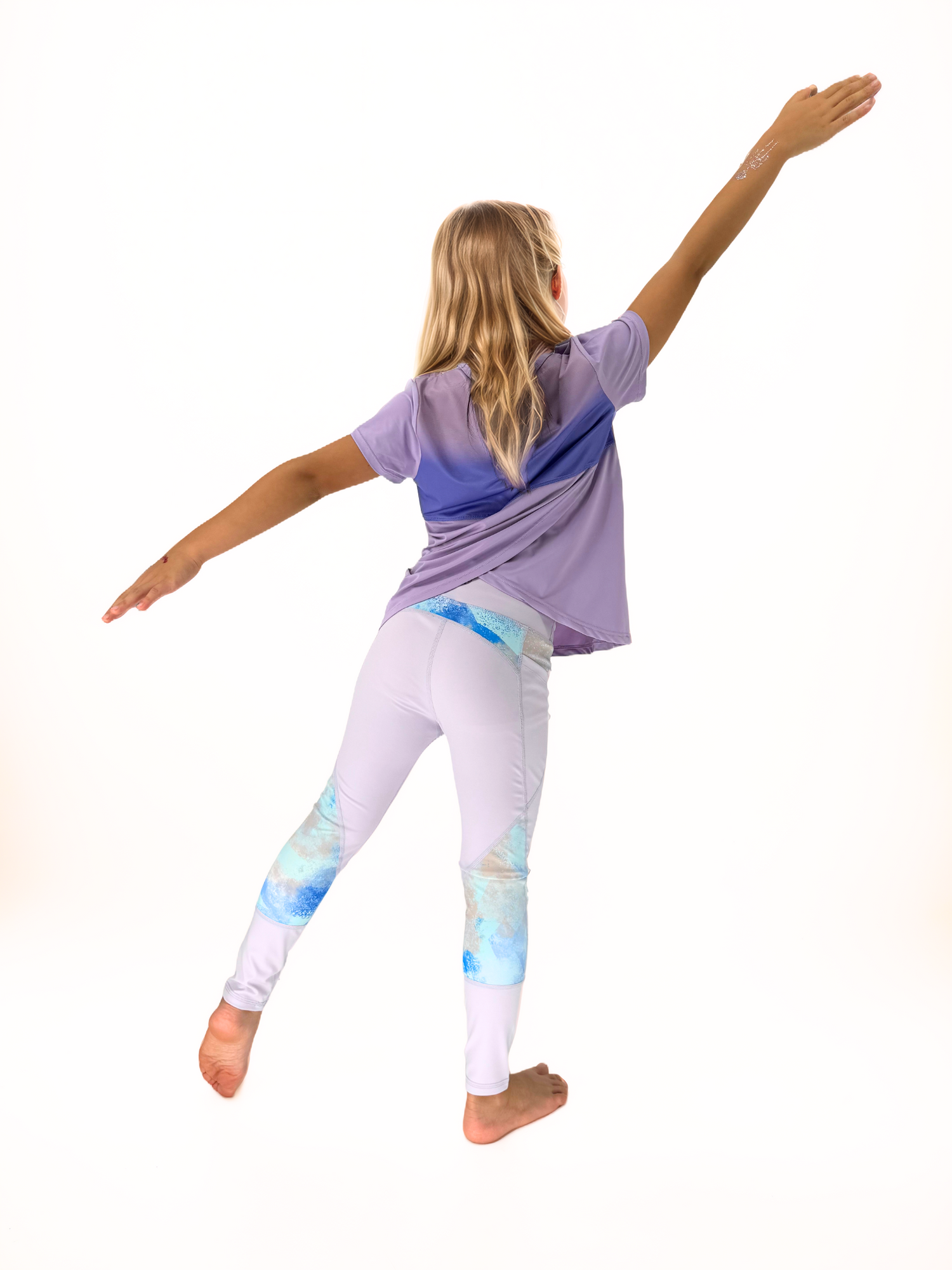 girls leggings with pockets outfit back