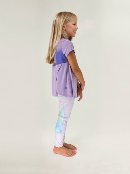 girls outfit - short sleeve tee with leggings