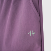 boys and girls weatherproof soft shell pants purple details logo