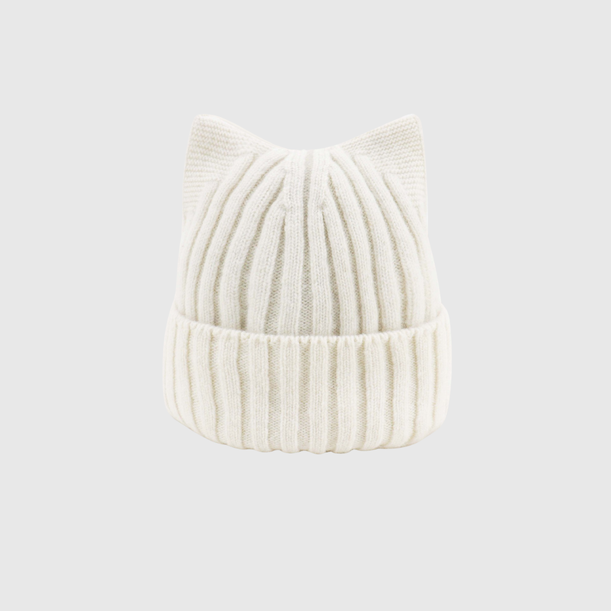 Felix Cat Ear Knit Cable Wool Hat